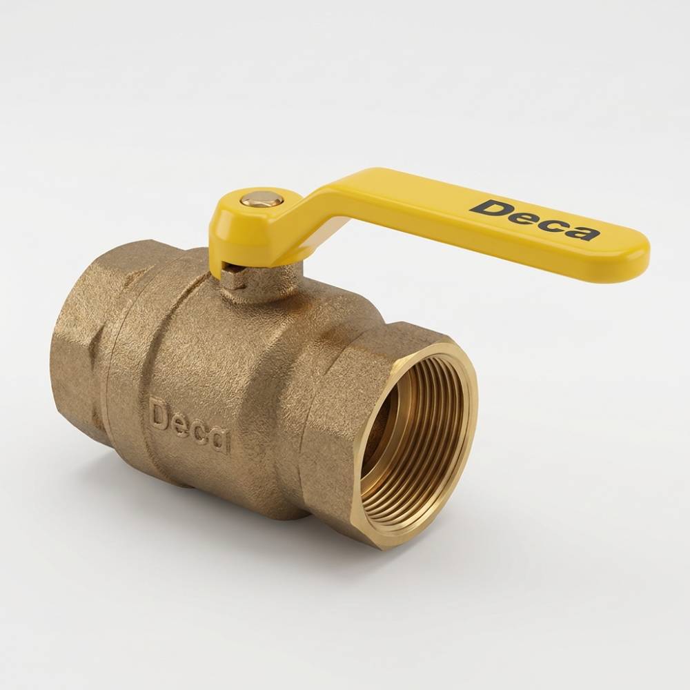 Registro de esfera Deca, ideal para fechamento rápido do fluxo de água em sistemas hidráulicos